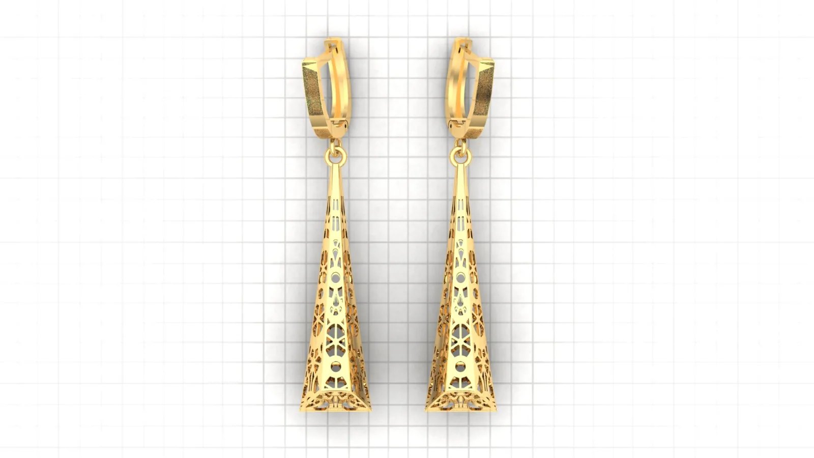 گوشواره سری کریستال طرح 14