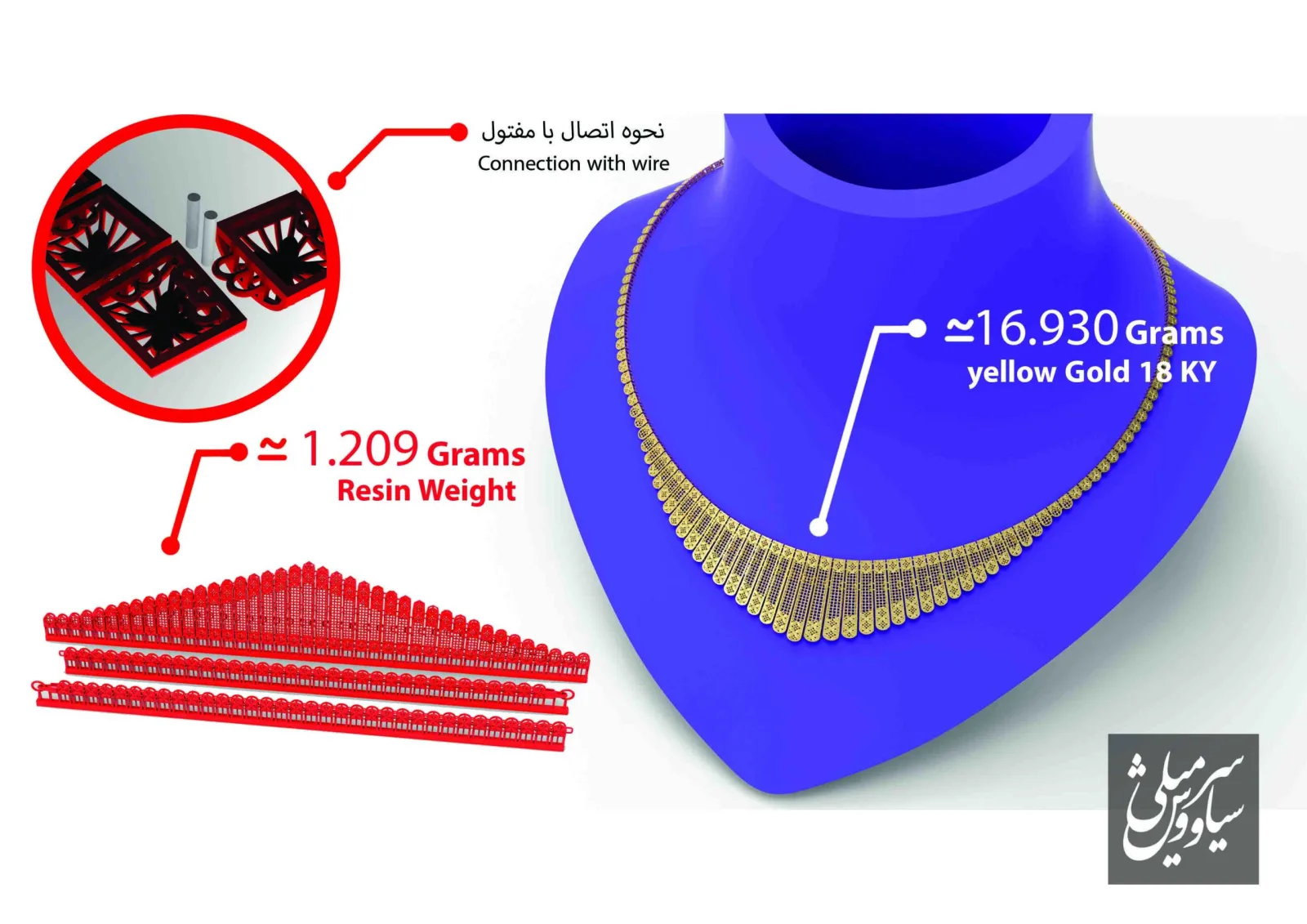 Cut Saltnti Khor Necklace 3D Model — image 6