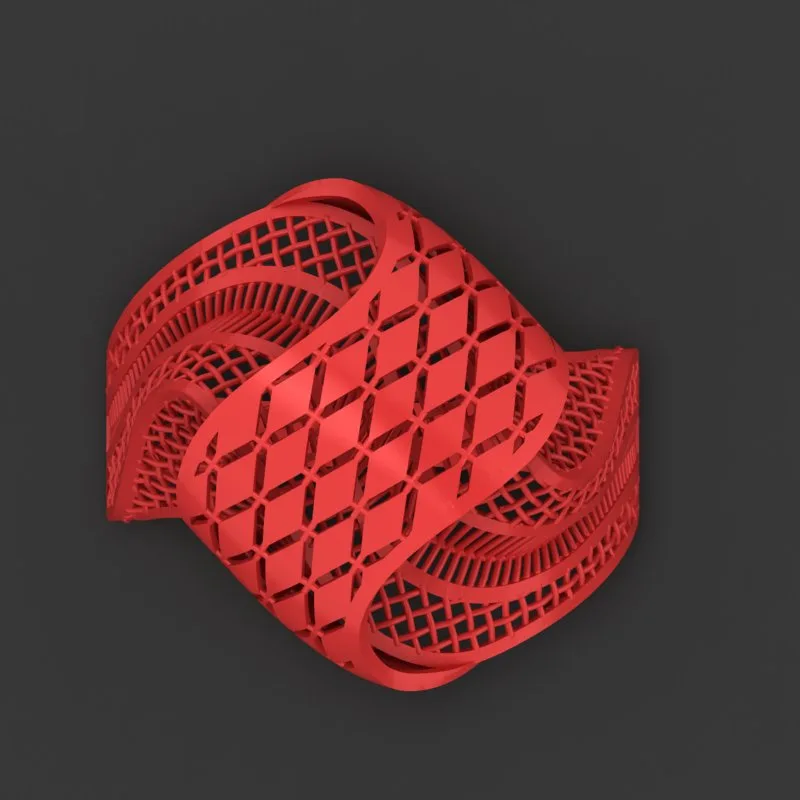 Cut Khor Aineh Fyvzhn Ring R-T-187 3D Model — image 2