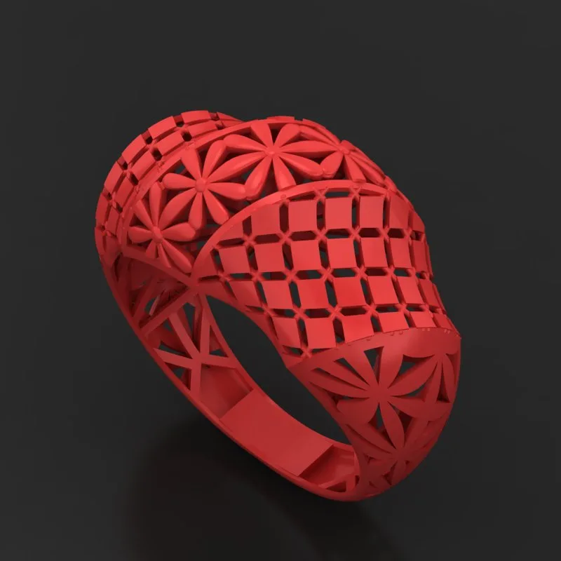 Cut Khor Aineh Fyvzhn Ring R-T-208 3D Model