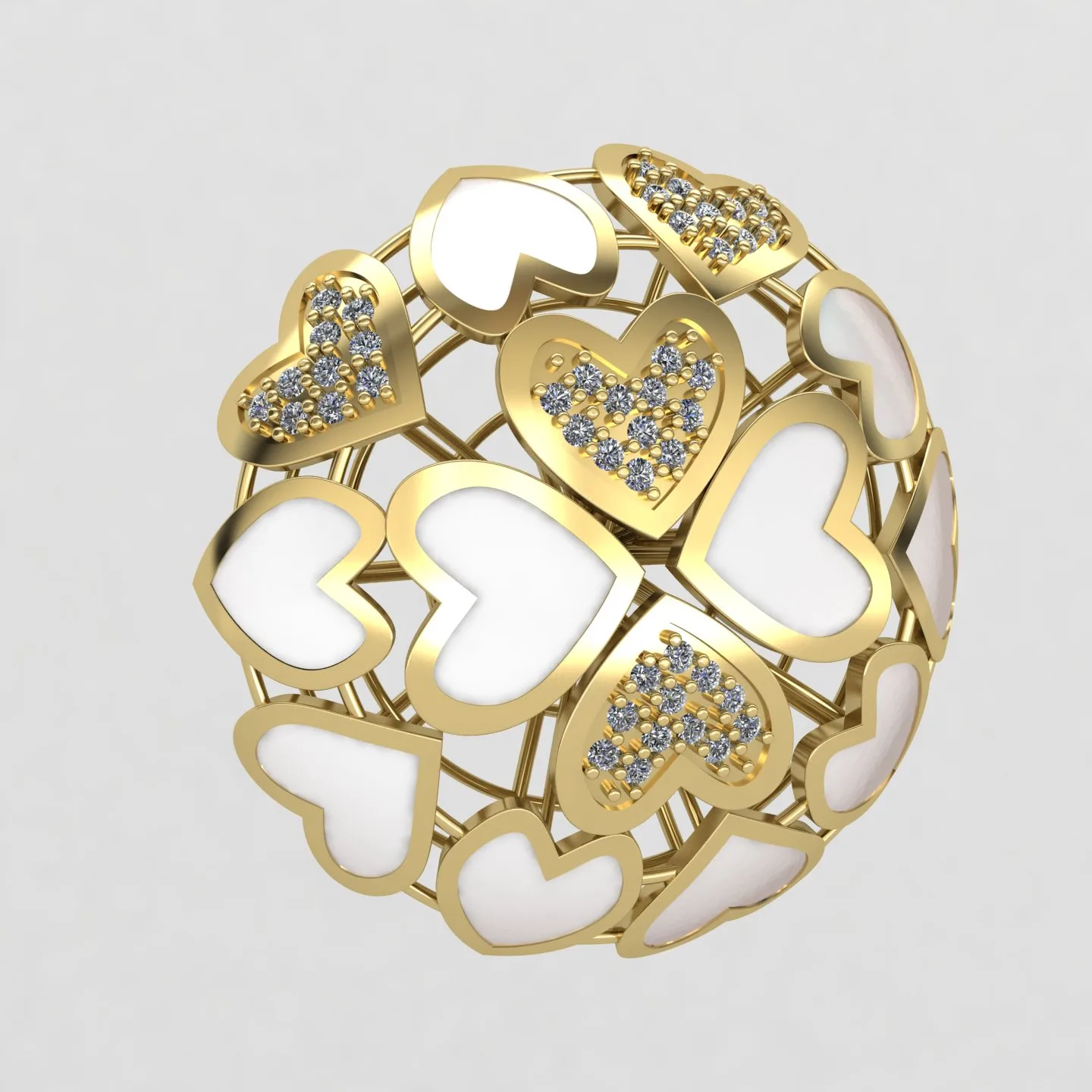 گوشواره طرح قلب 01 — تصویر ۷