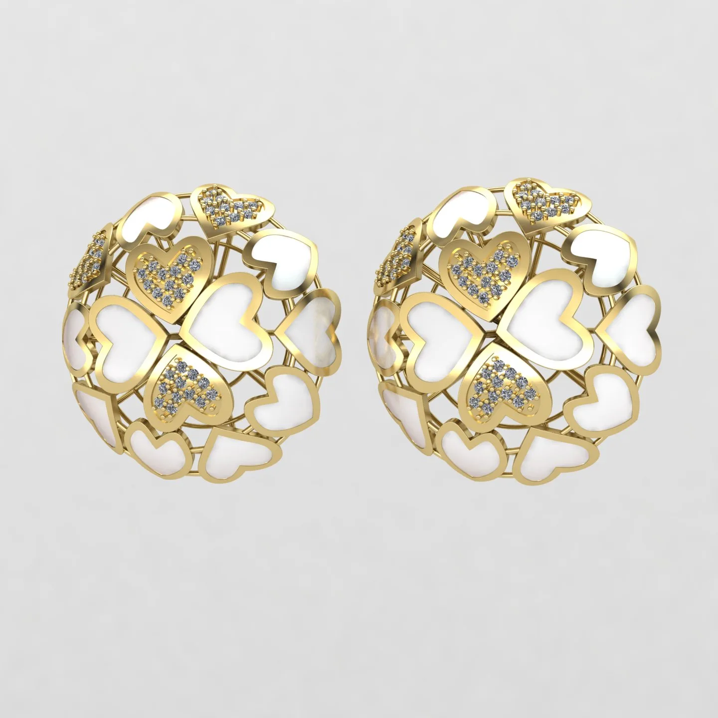 گوشواره طرح قلب 01
