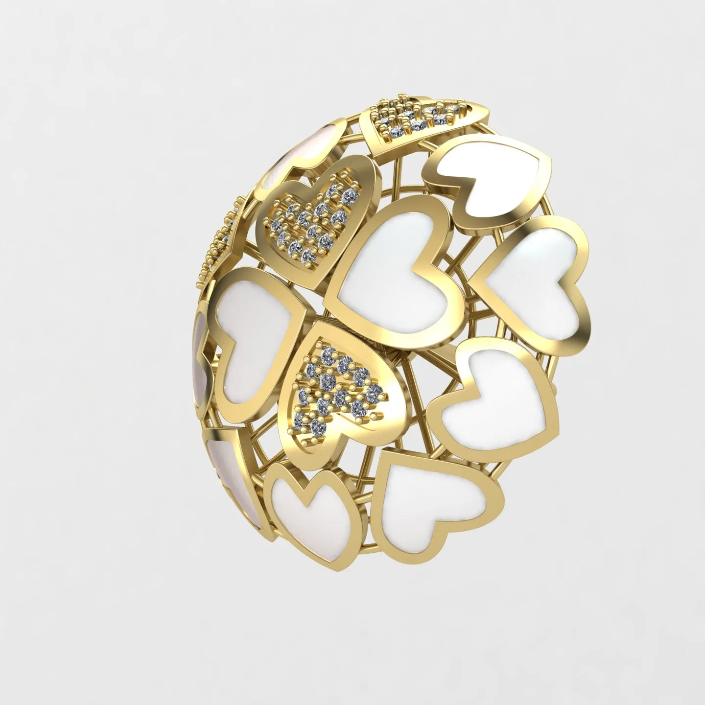 گوشواره طرح قلب 01 — تصویر ۵
