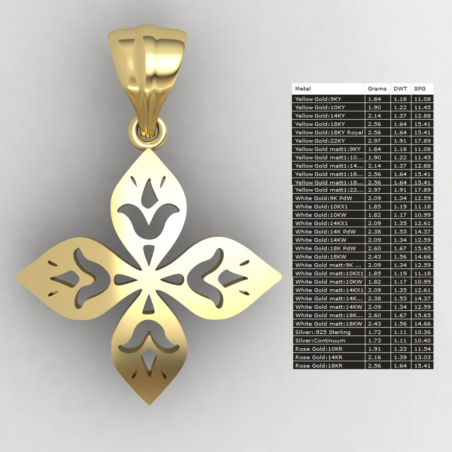 Pendant Code 02 3D Model — image 11