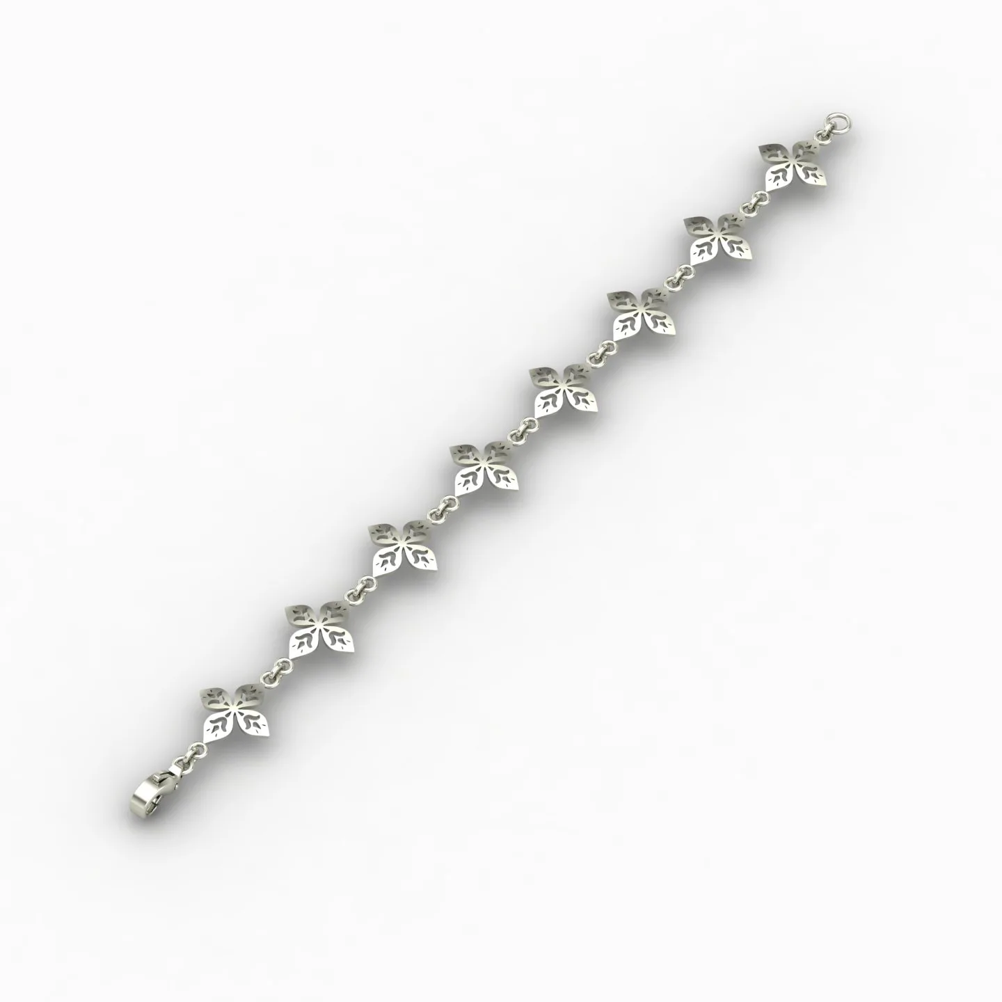 Flower Bracelet Code 02 3D Model