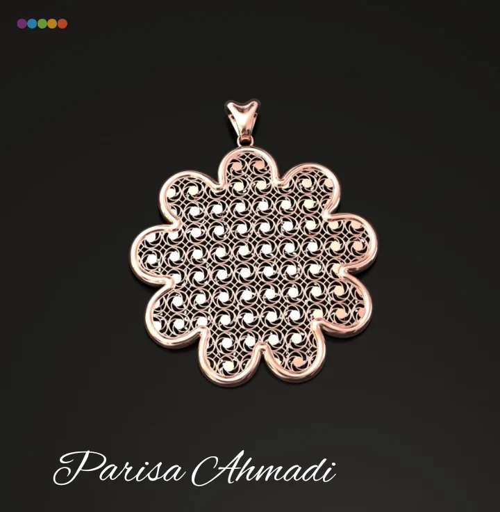 Flower Tarashkhor Bazrg Half Set 3D Model — image 7
