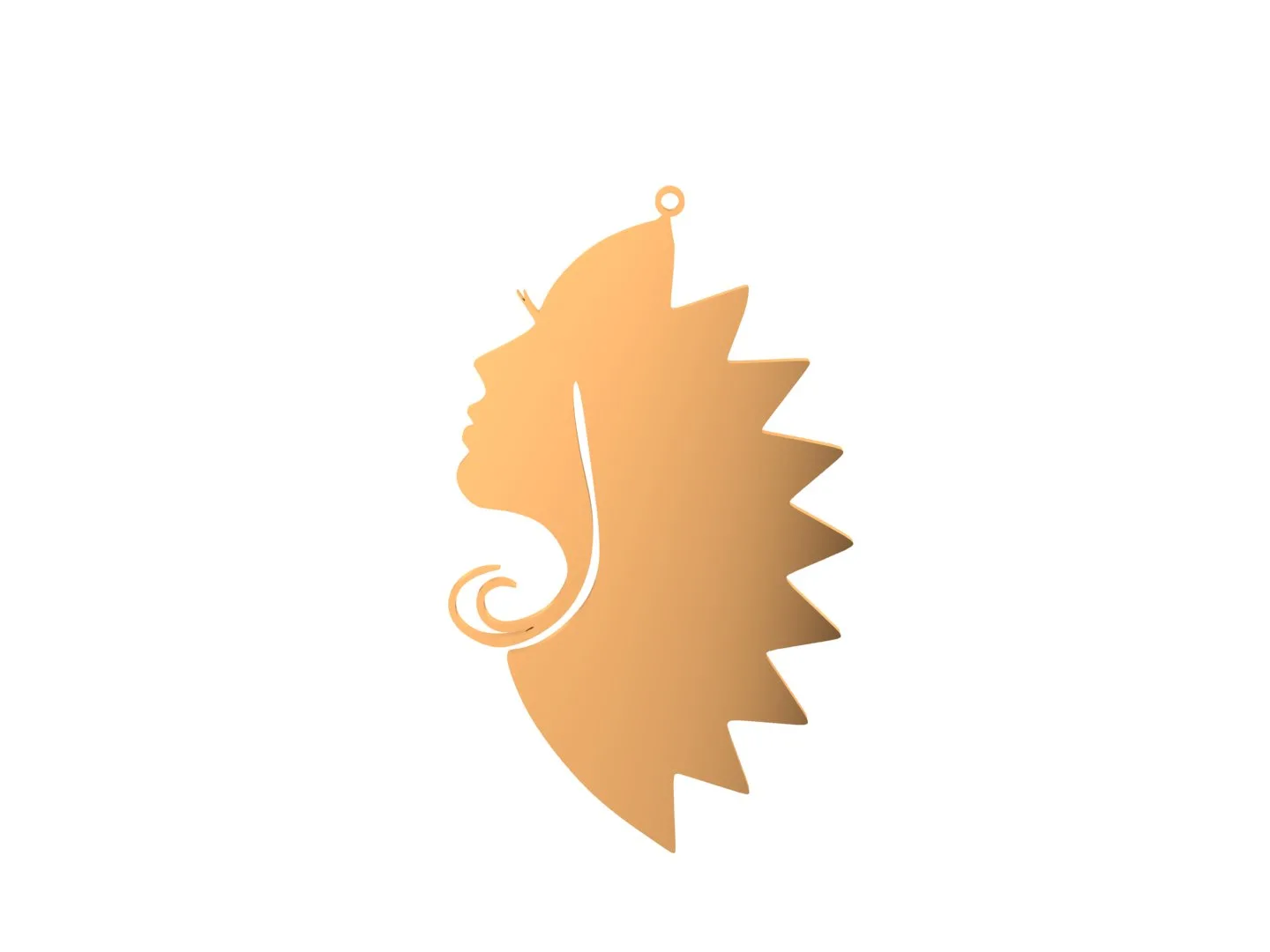 Dakhtr Pendant 3D Model