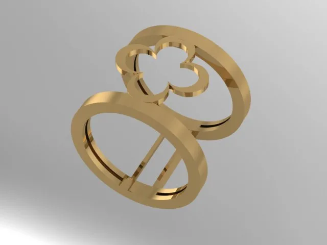 Van Cleef Ai Ring Wedding Band Two 3D Model