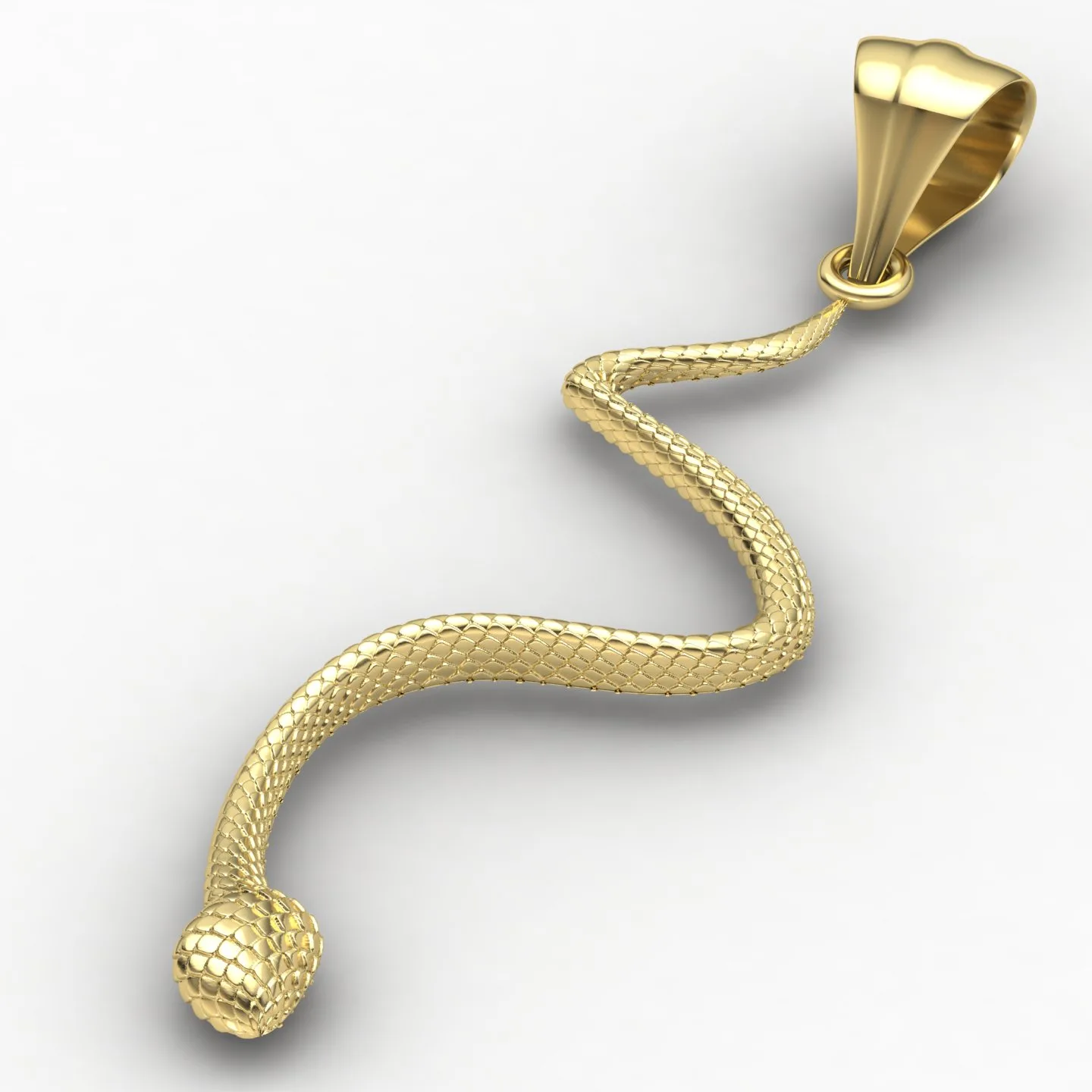 Snake Pendant Code 01 3D Model
