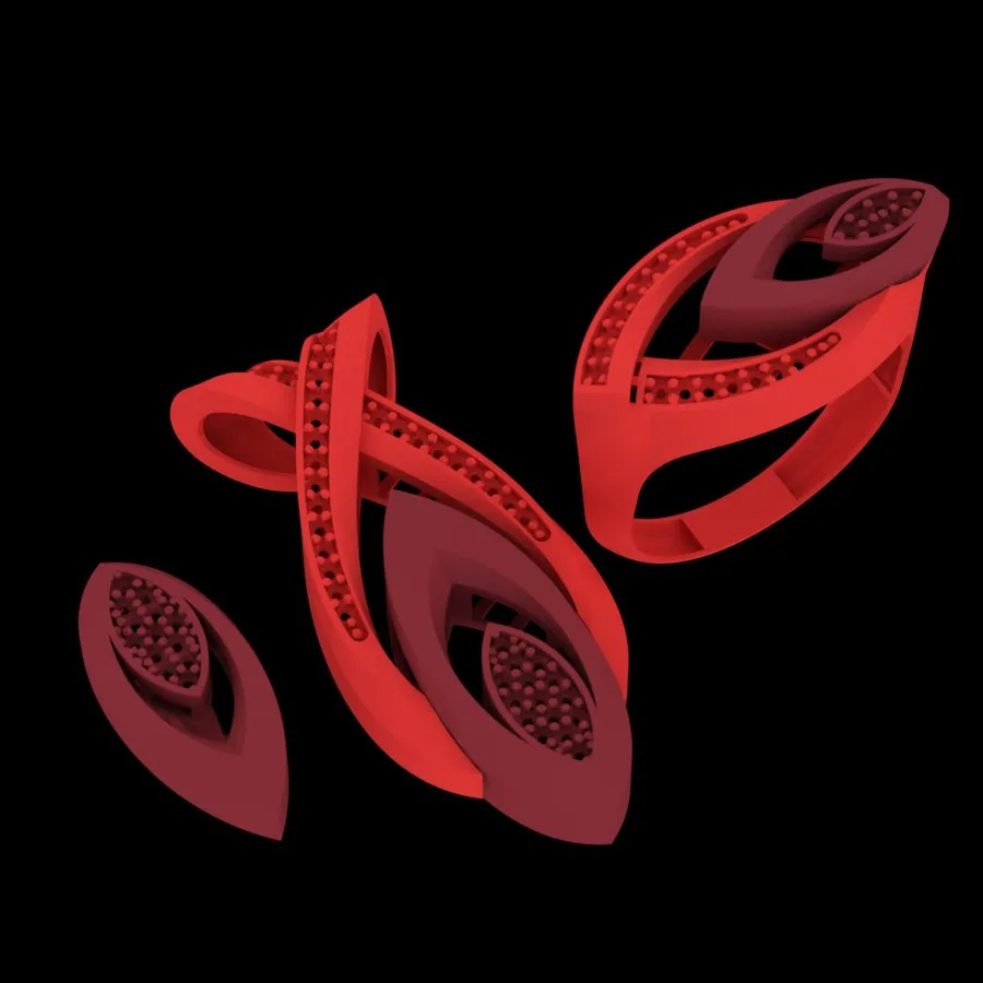 Stone Aineh Ai Khor Half Set N-ROKO-07 3D Model
