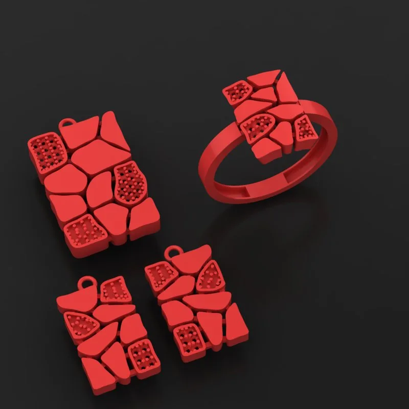 Stone Khor Polki Half Set Code N-polaki-19