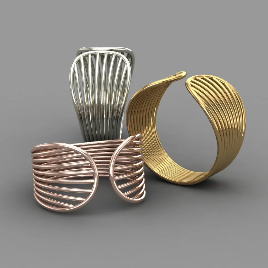 Minimal Vayri Ring Code 01 3D Model
