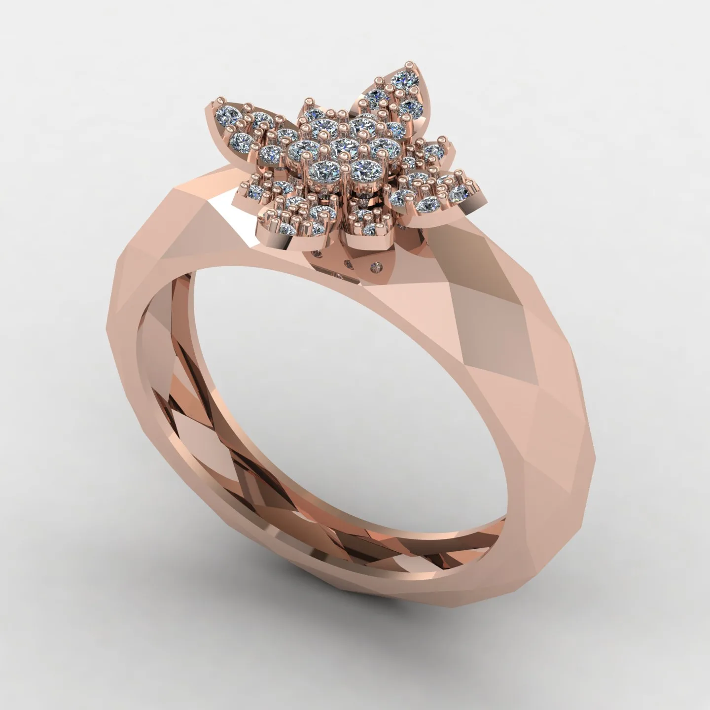 Women's Fast Ring Code 01 3D Model — image 4