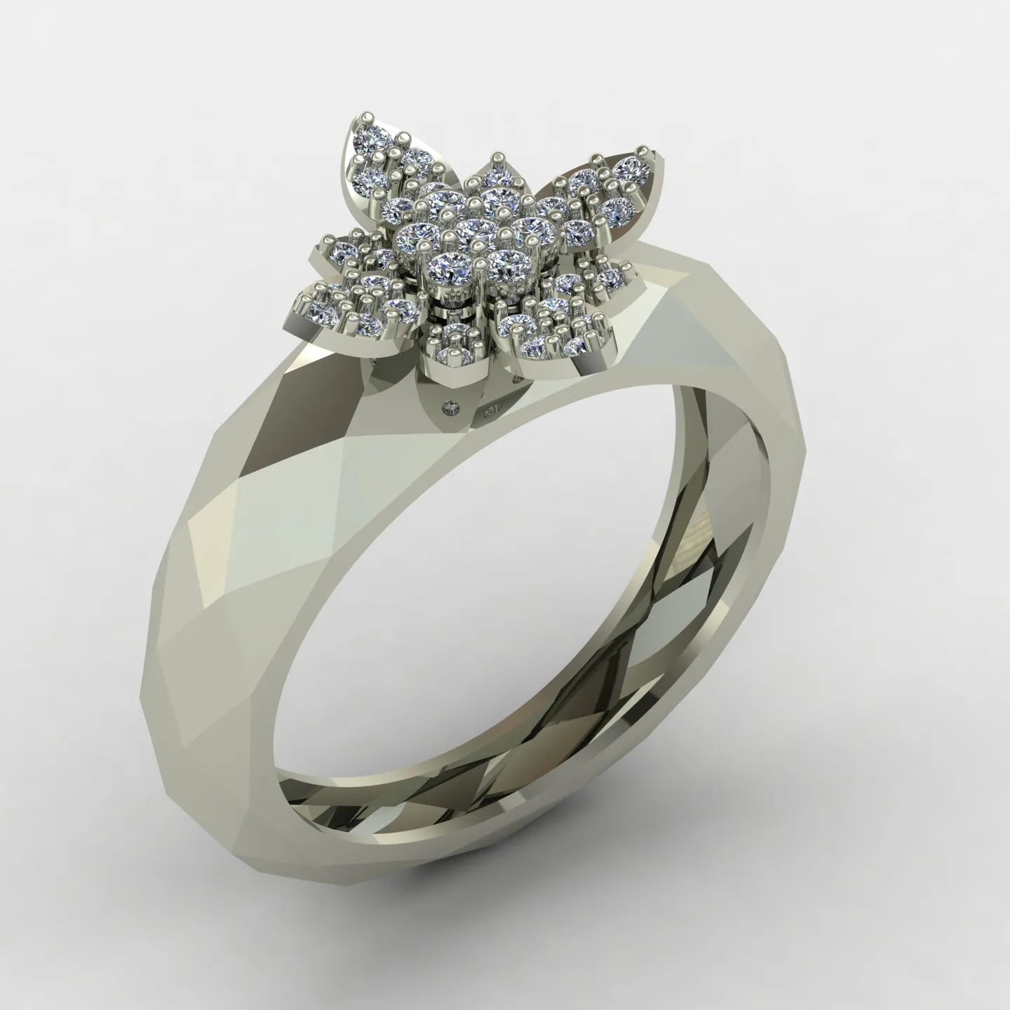 Women's Fast Ring Code 01 3D Model — image 8