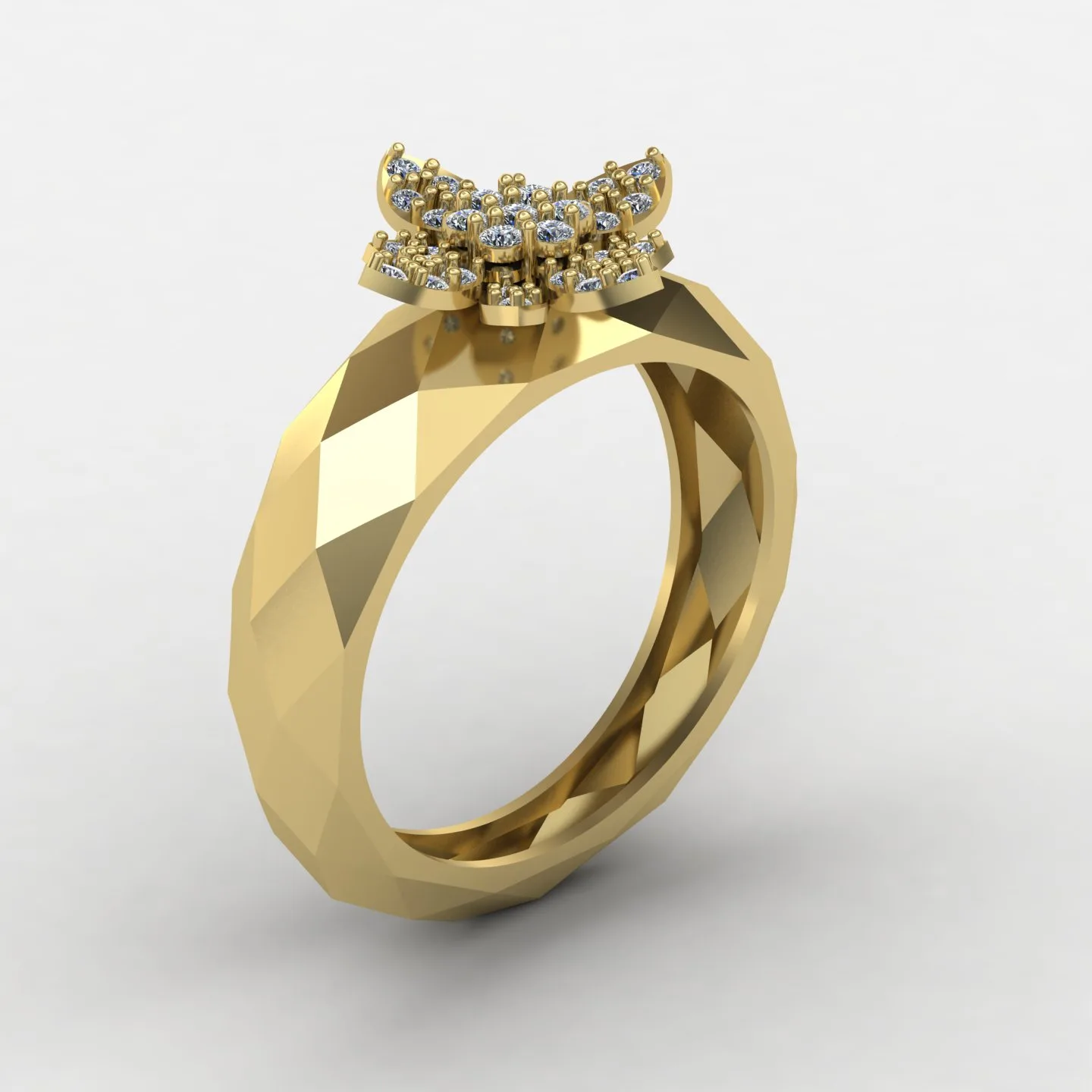 Women's Fast Ring Code 01 3D Model — image 13
