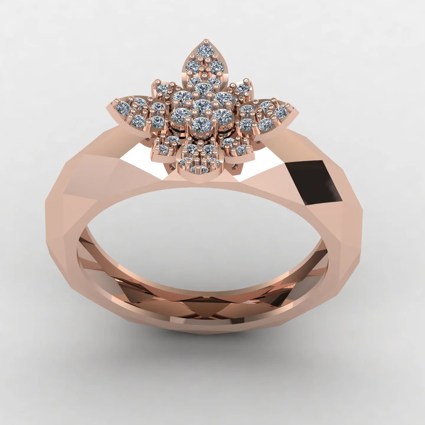 Women's Fast Ring Code 01 3D Model — image 3