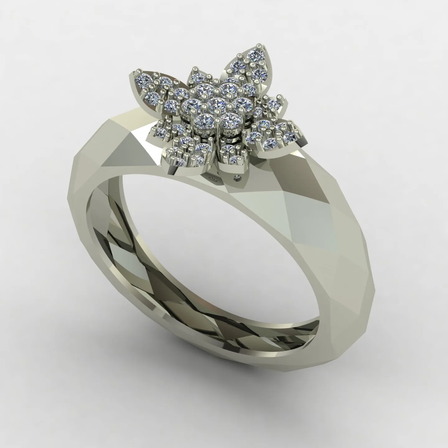 Women's Fast Ring Code 01 3D Model — image 5