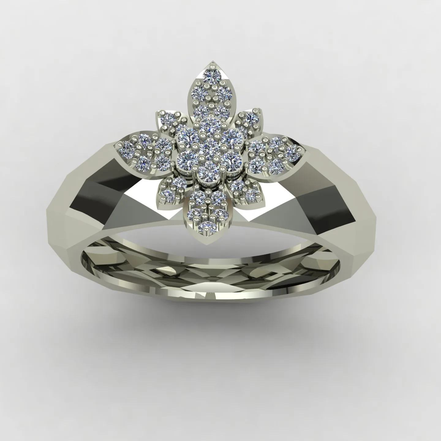 Women's Fast Ring Code 01 3D Model — image 7