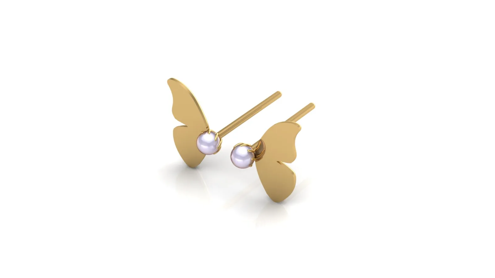 Butterfly Earrings 3D Model — image 4