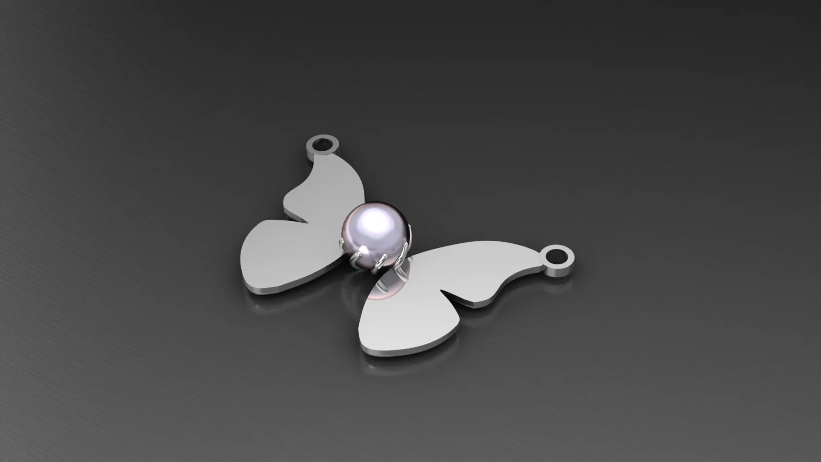 Butterfly Pendant 3D Model