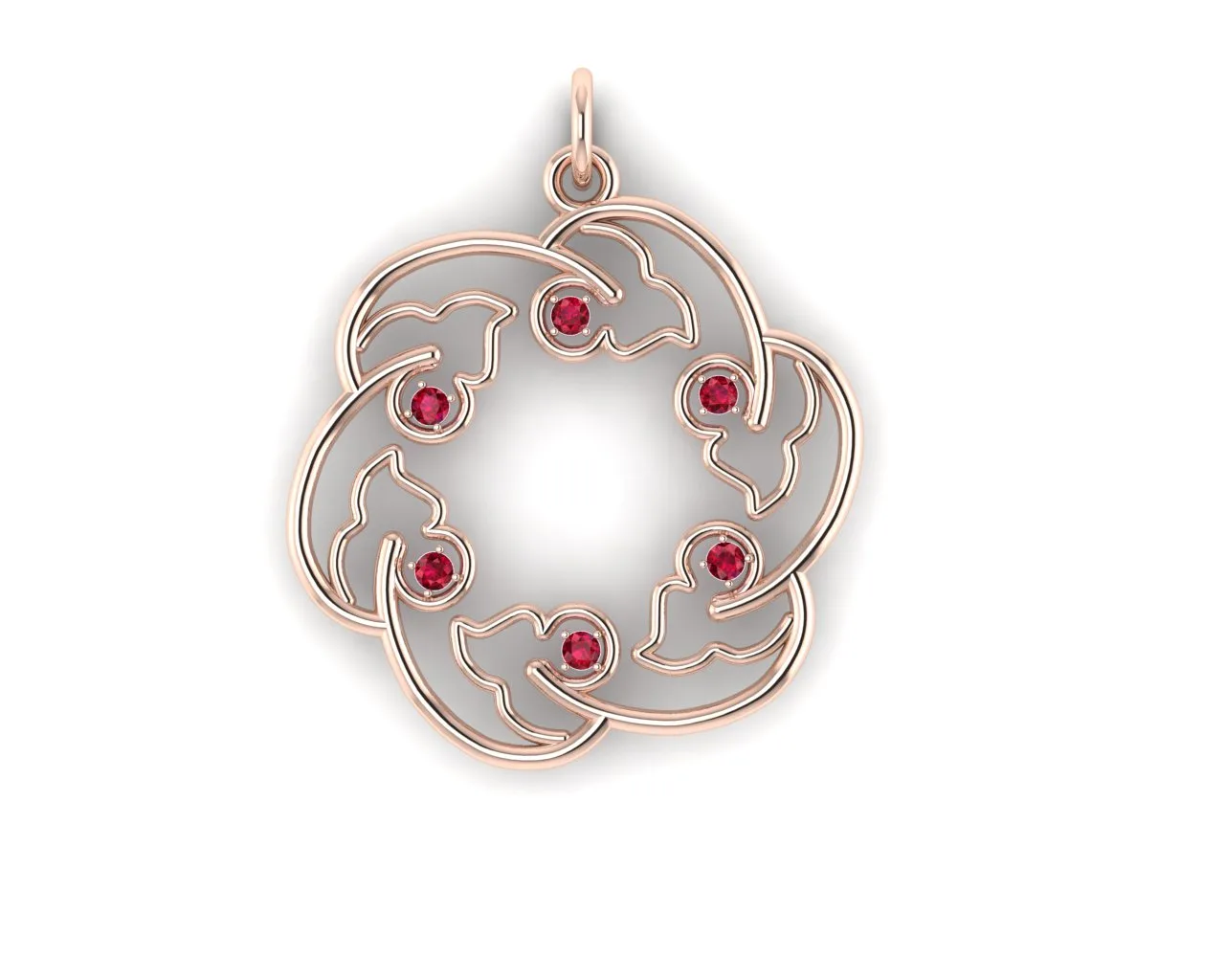 Leaf Moon Galri Pendant _ 3D Model — image 2