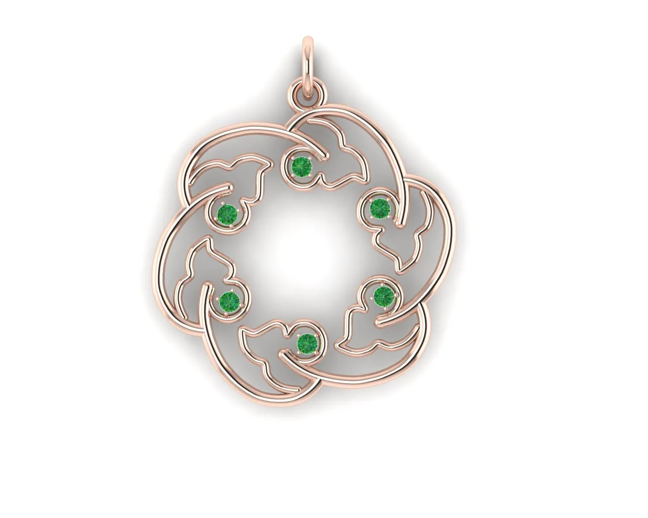 Leaf Moon Galri Pendant _ 3D Model — image 3
