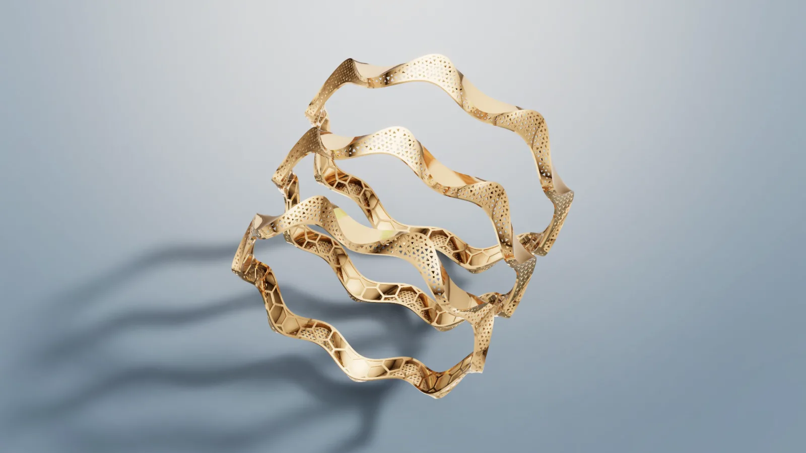 Cut Twist Bangle Code 2 3D Model