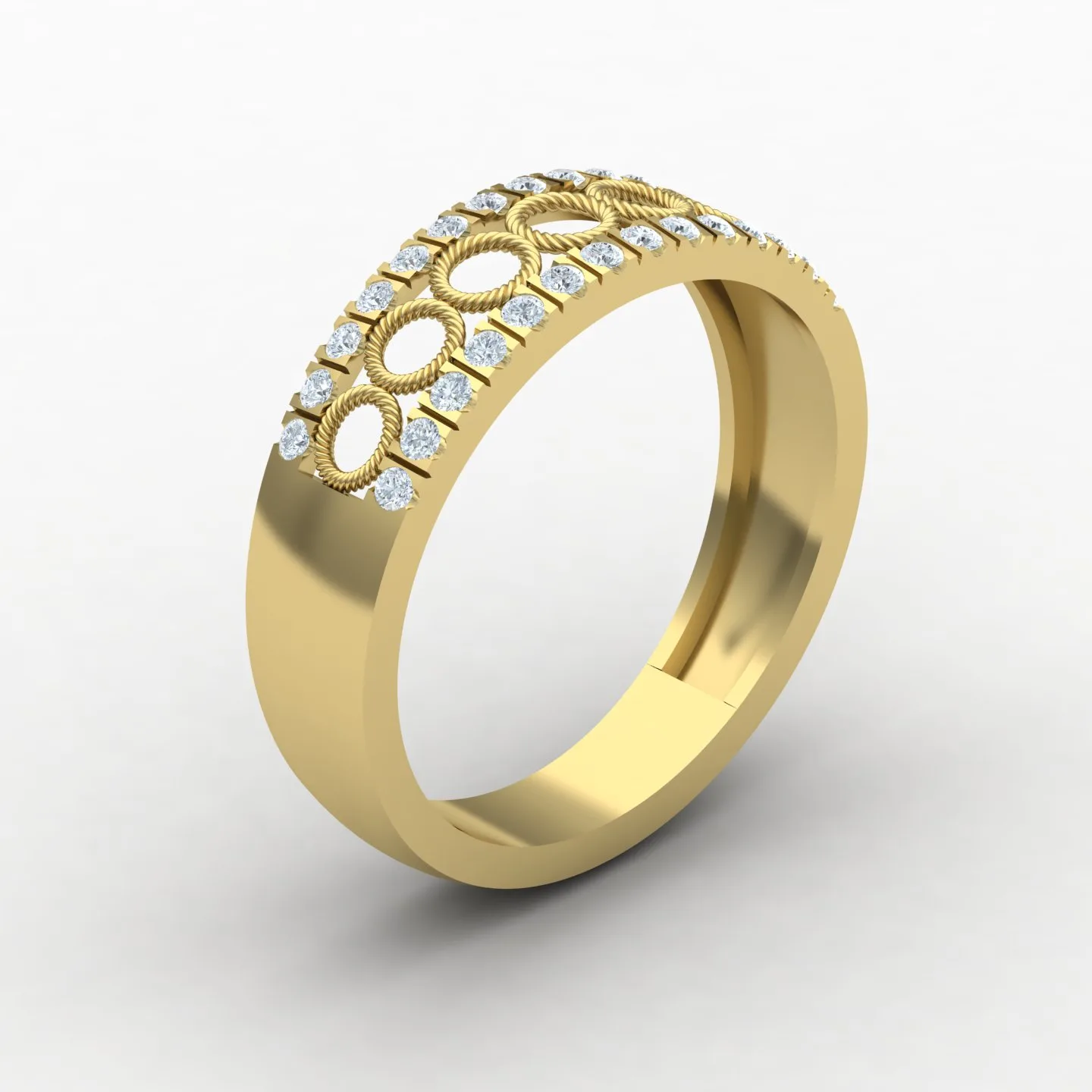 Women's Wedding Band Code 07 3D Model