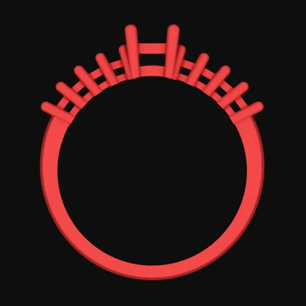 Ring R-J-33 3D Model — image 3