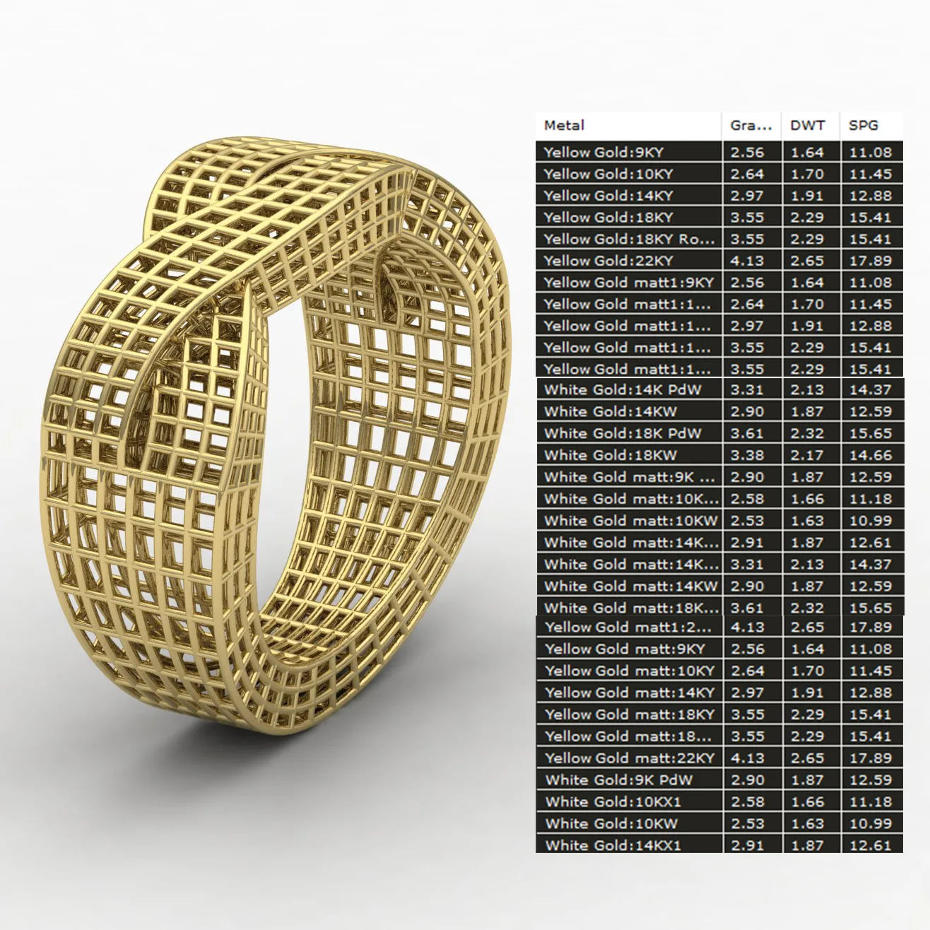 Women's Fyvzhn Ring Code 09 3D Model — image 5