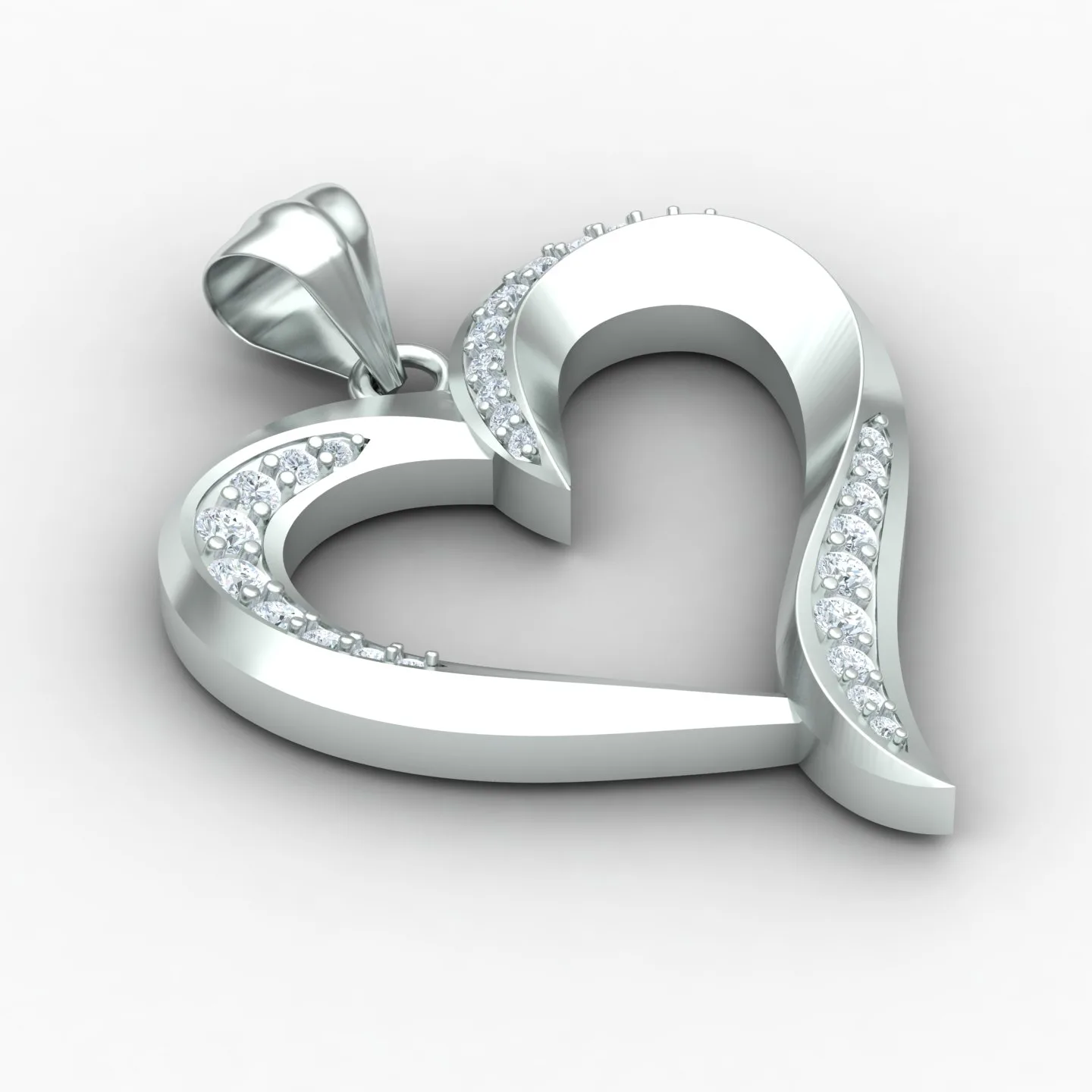 Heart Pendant 02 3D Model — image 10