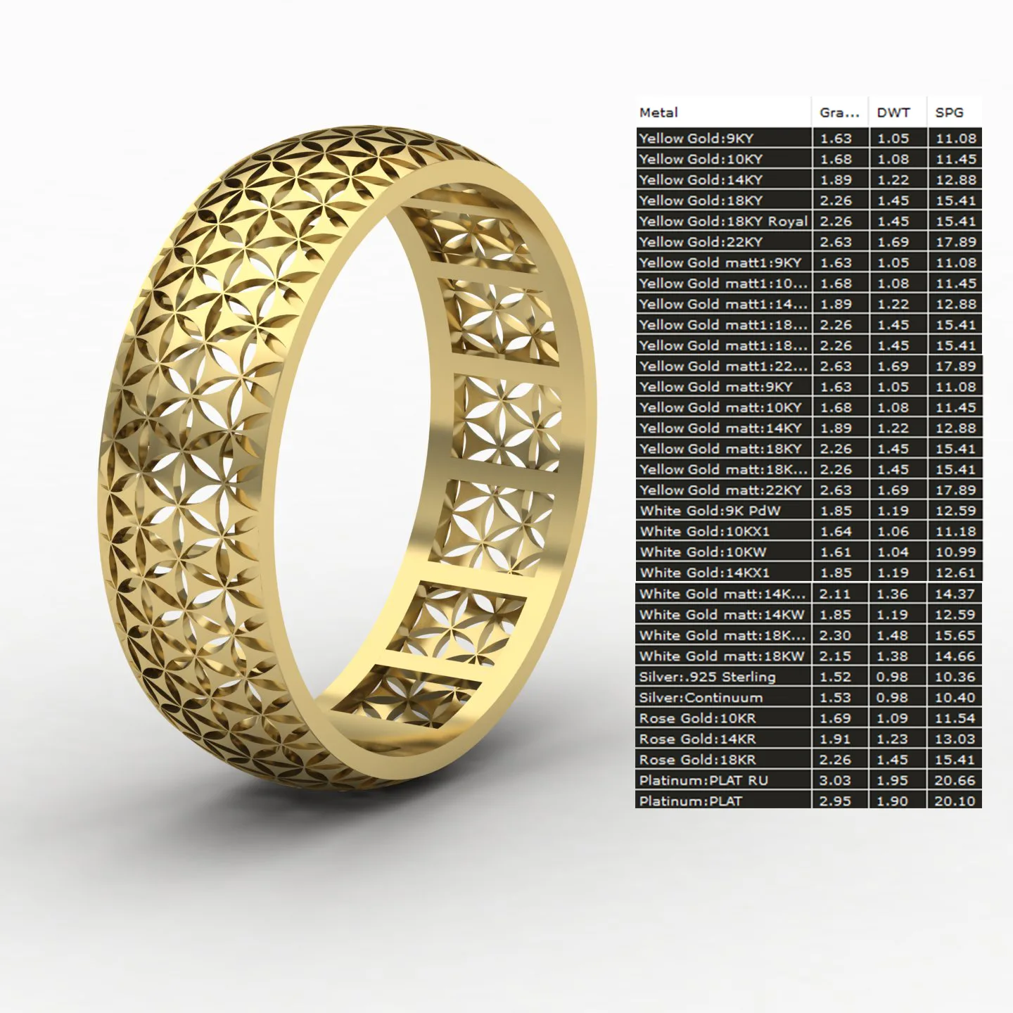 Patrn Ring Code 01 3D Model — image 8