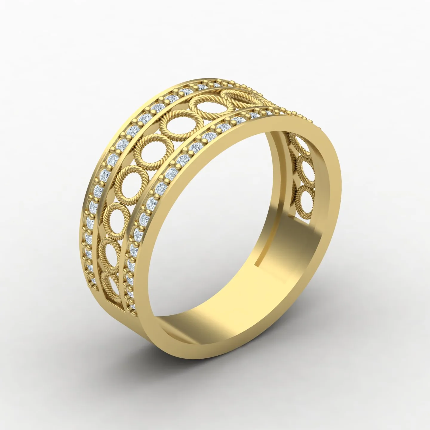 Women's Wedding Band Code 08 3D Model