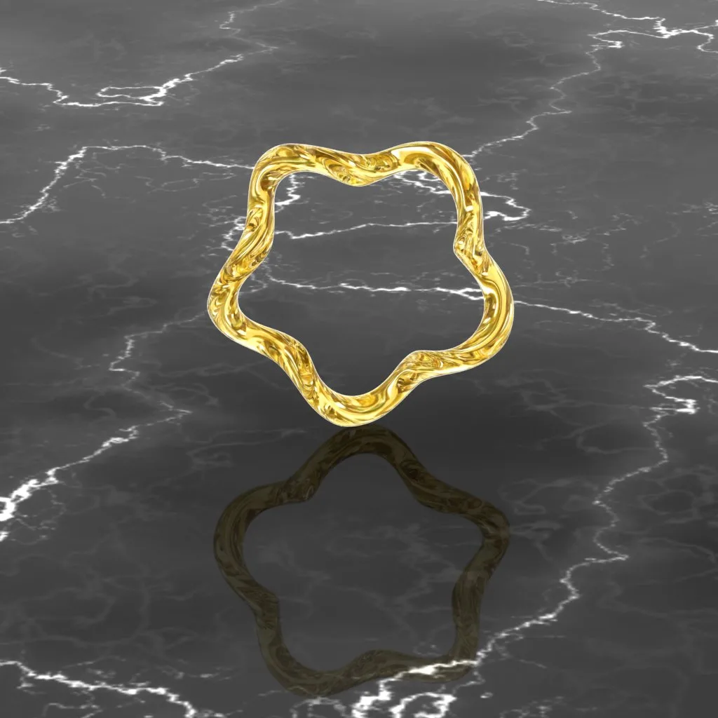 Minimal Marpich Ring design gold saideh Code 5