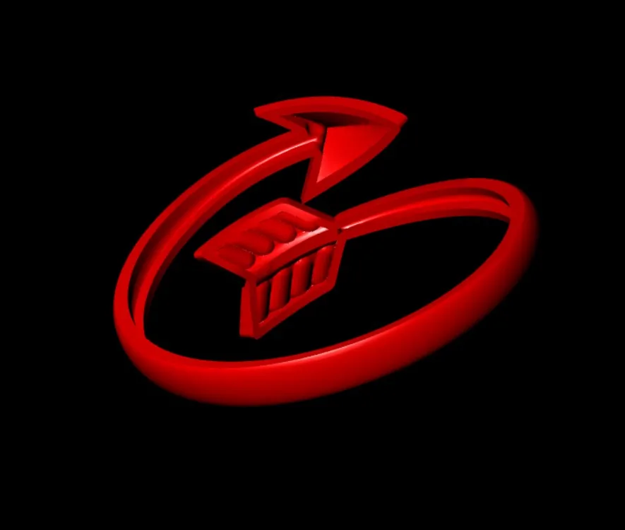 Minimal Tir Kaman Ring Code 04 3D Model — image 5