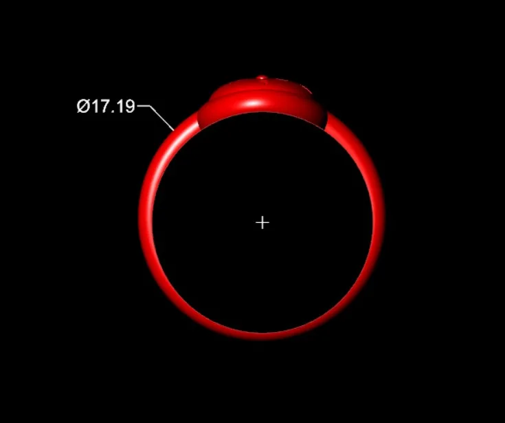 Minimal Ghatb Nama Ring Code 10 3D Model — image 3