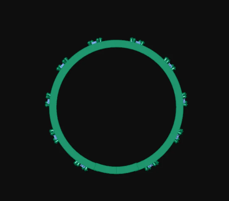 Wedding Band Set Code 2 3D Model — image 4