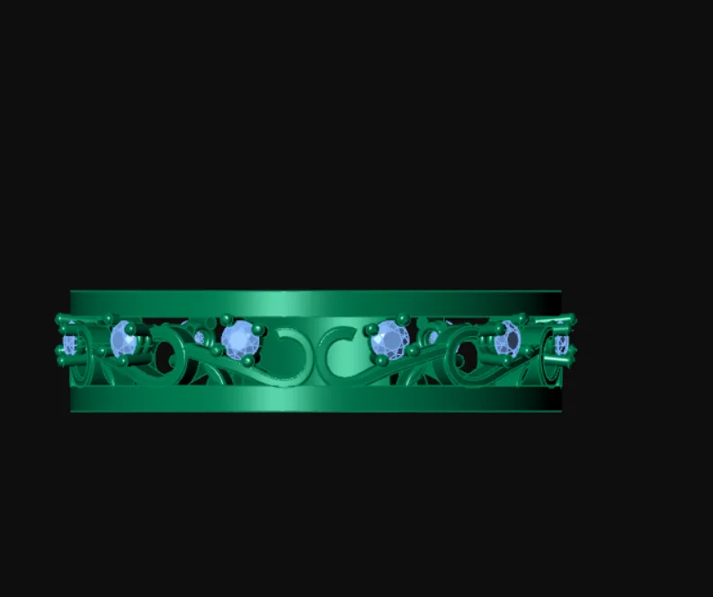 Wedding Band Set Code 2 3D Model — image 2