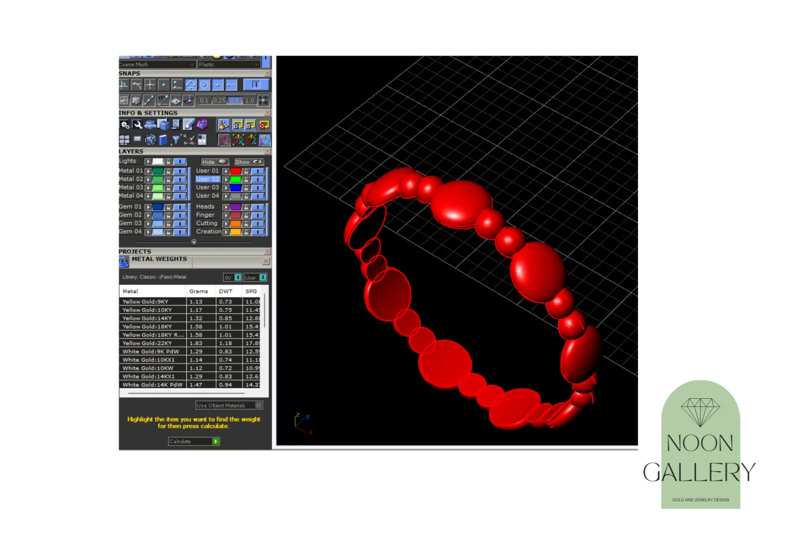 Circle Gvi Ring 3D Model — image 3