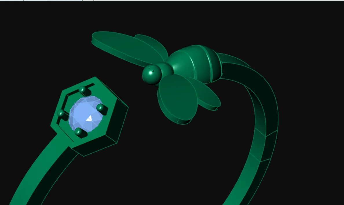 Kando Ring Code 3 3D Model — image 3