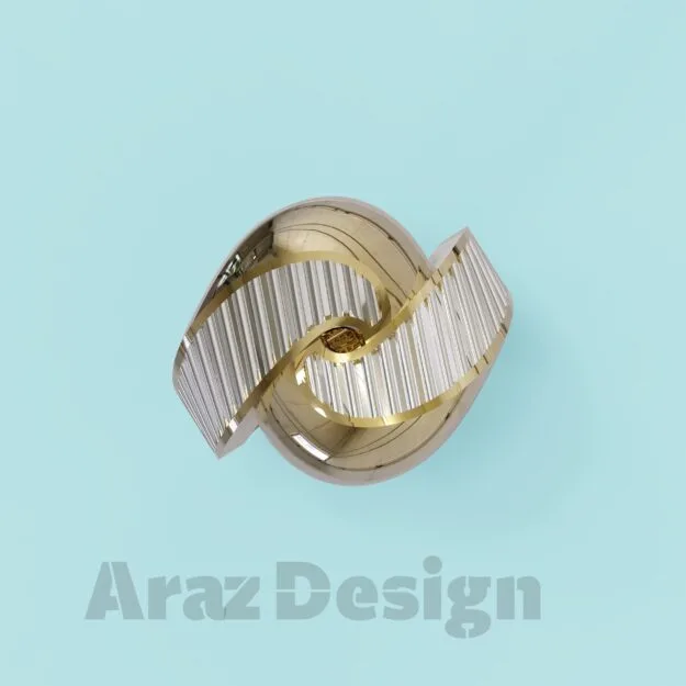Ring Infinity Gold 3D Model