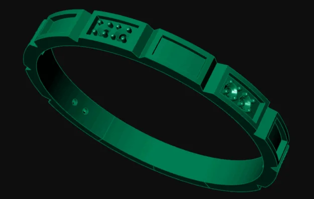 Enamel Khor Ring Code 1 3D Model