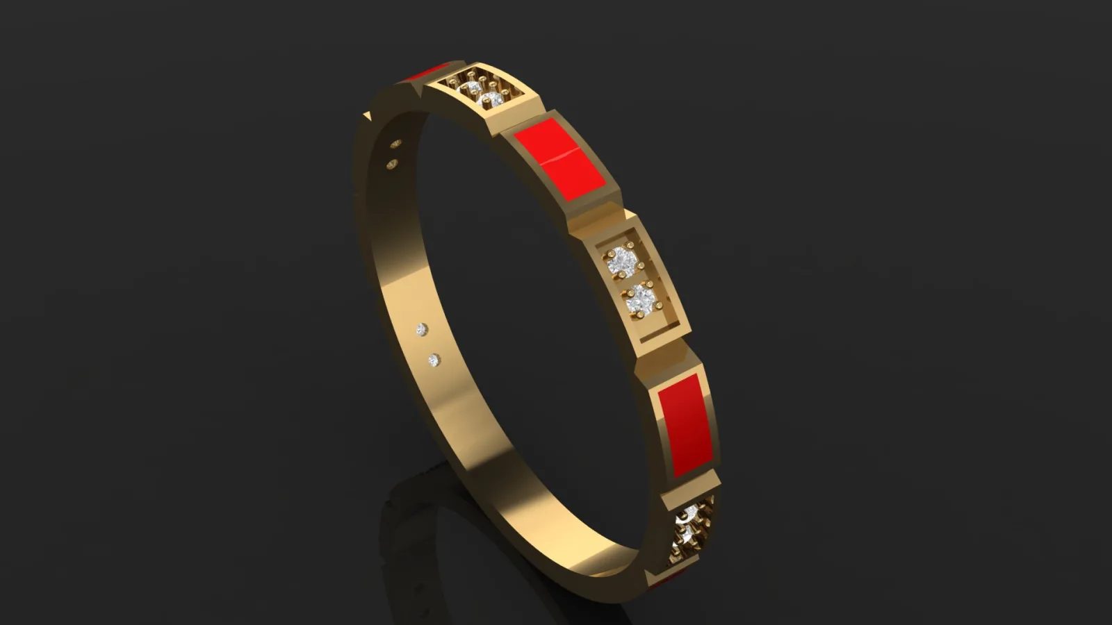 Enamel Khor Ring Code 1 3D Model — image 6