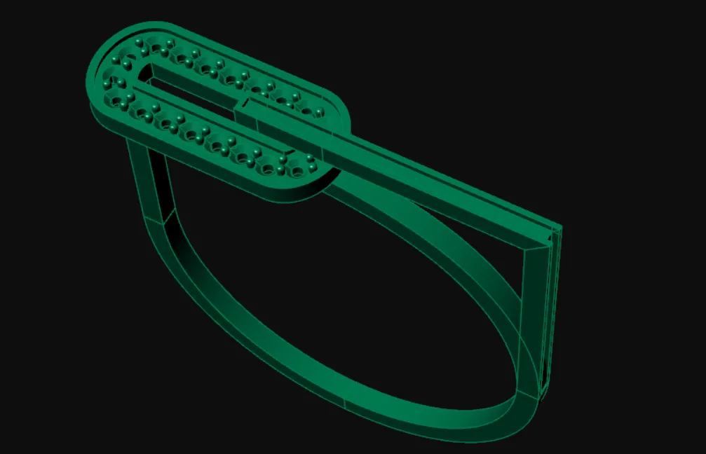 Enamel Khor Ring Code 3 3D Model