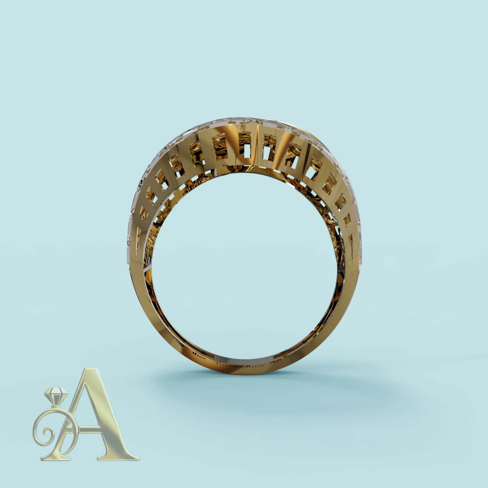 Cut Khor Shayn Ring 3D Model — image 4