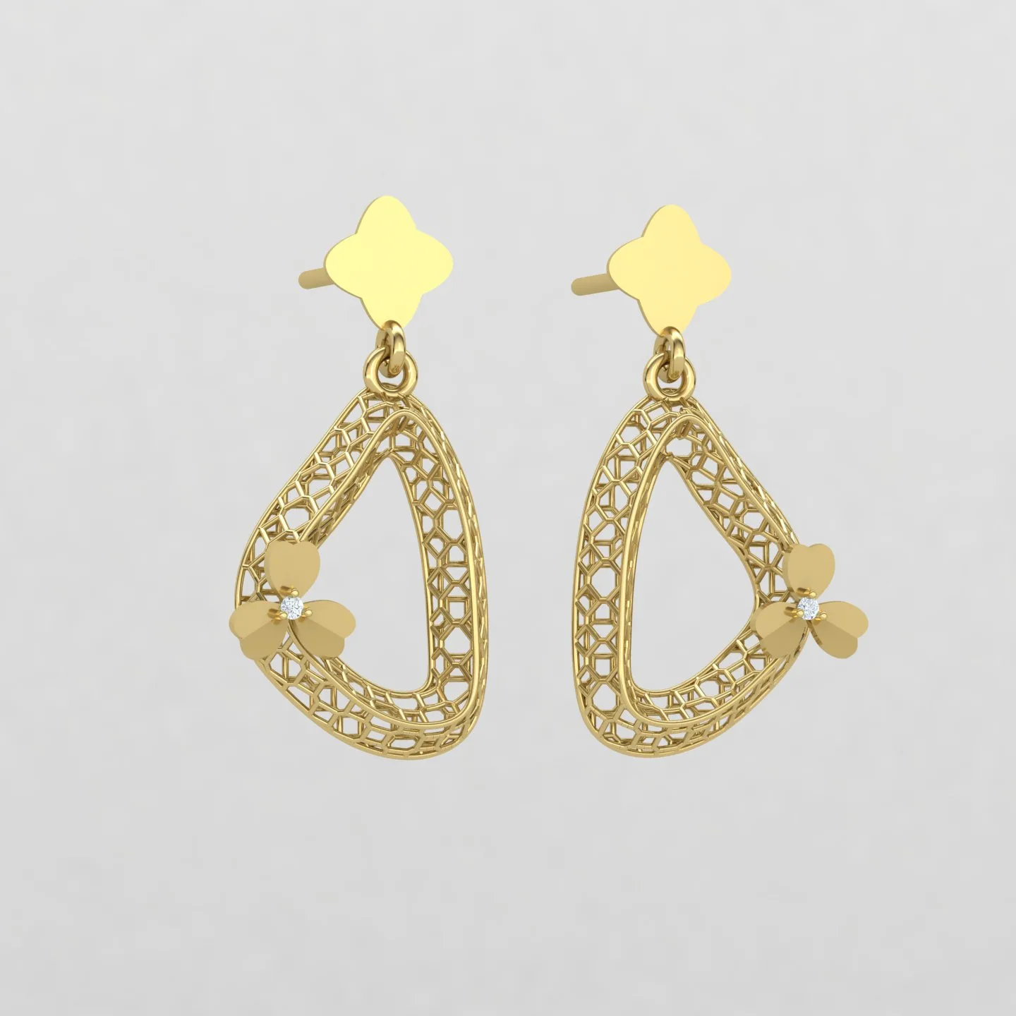 Gardn Fyvzhn Set Earrings Pendant 3D Model — image 10