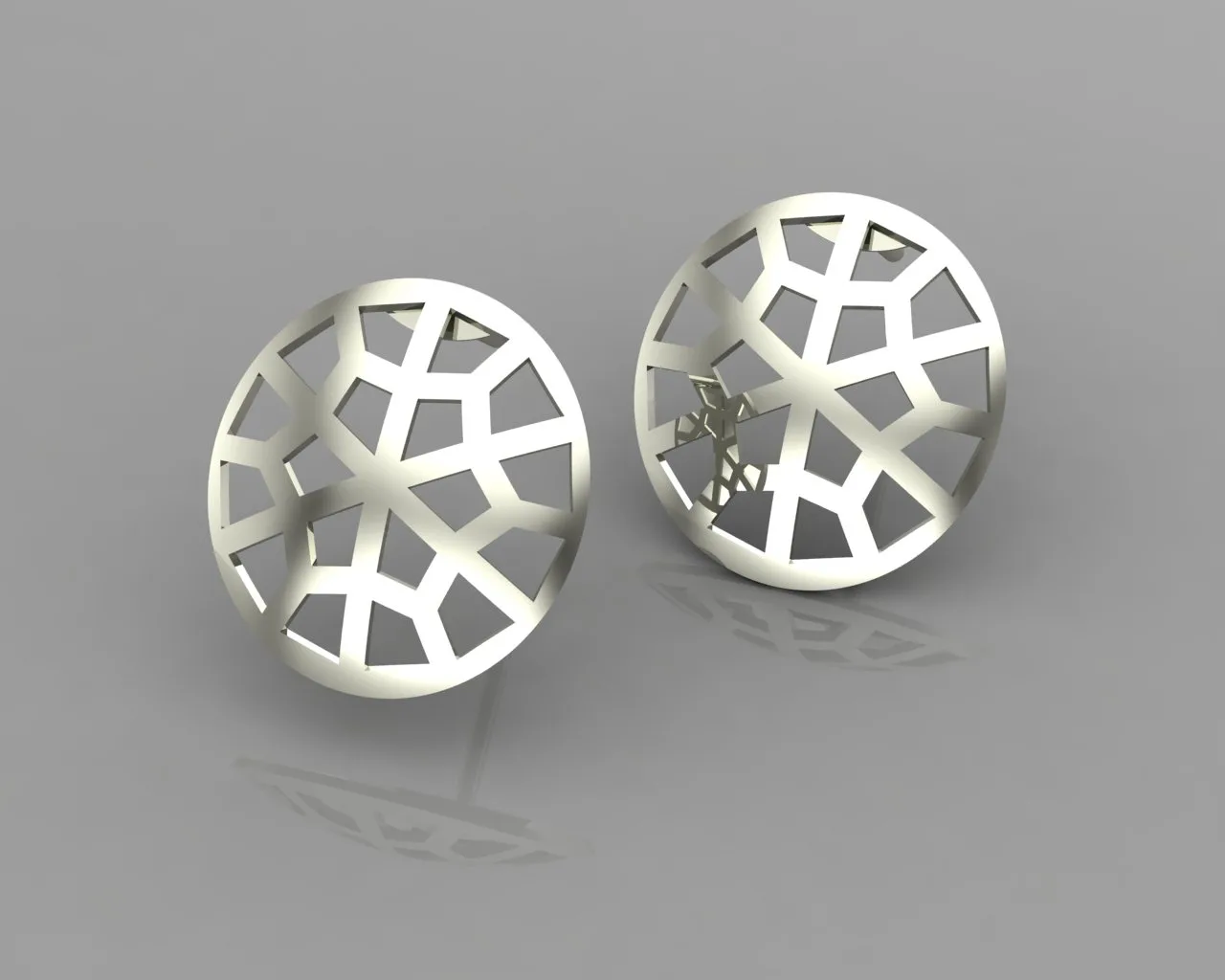 Knot Sun Earrings 3D Model