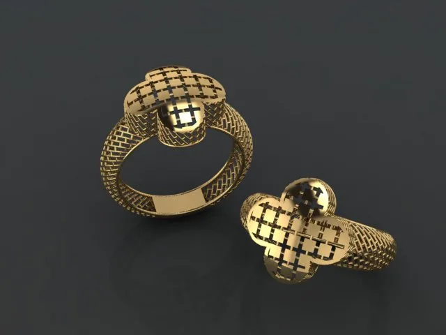 Cut Van Cleef Fyvzhn Khor Ring 3D Model — image 8
