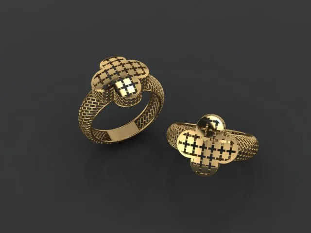 Cut Van Cleef Fyvzhn Khor Ring 3D Model — image 9