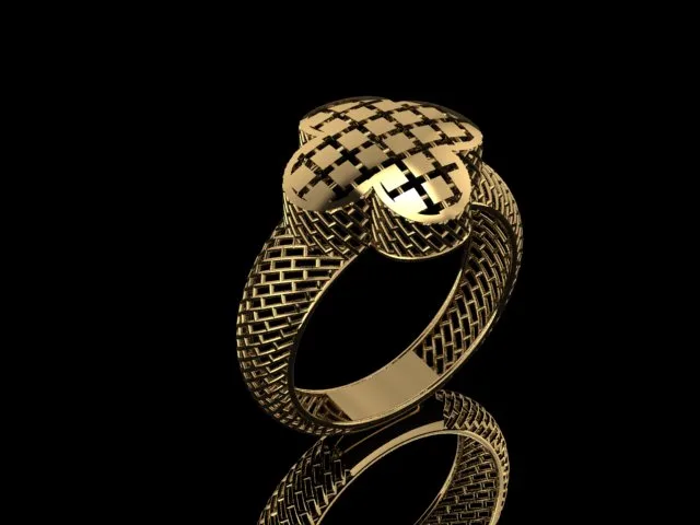 Cut Van Cleef Fyvzhn Khor Ring 3D Model — image 7